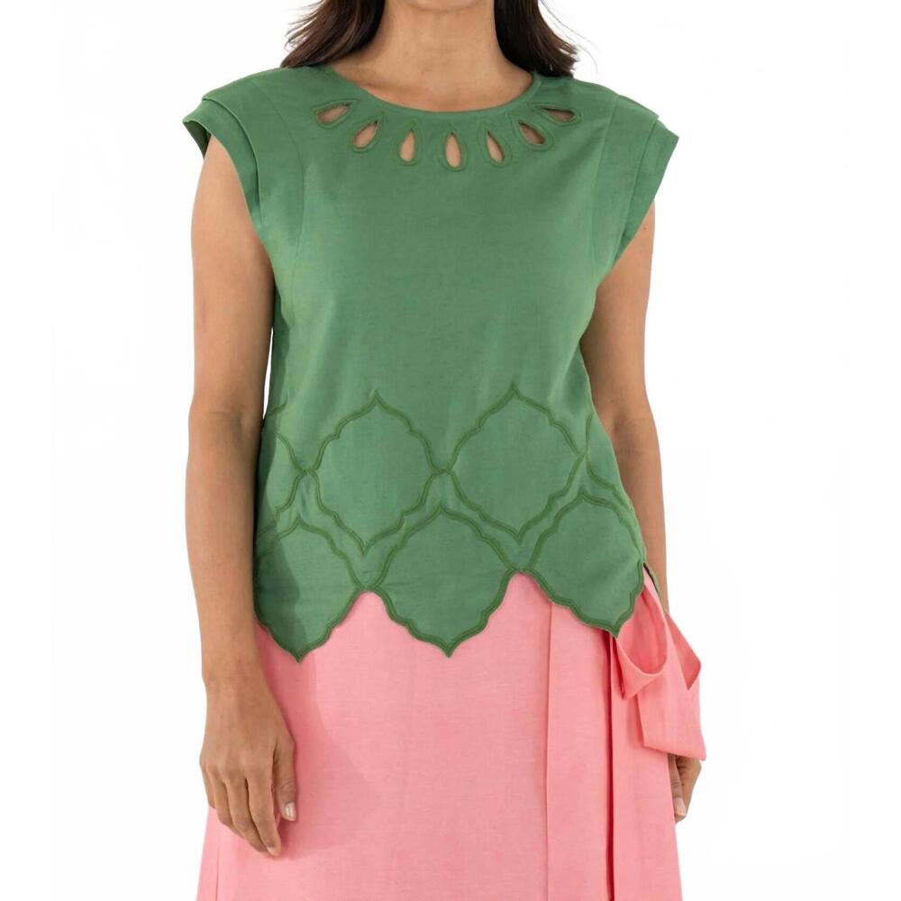 NEW EMILY MCCARTHY hatti tank in green